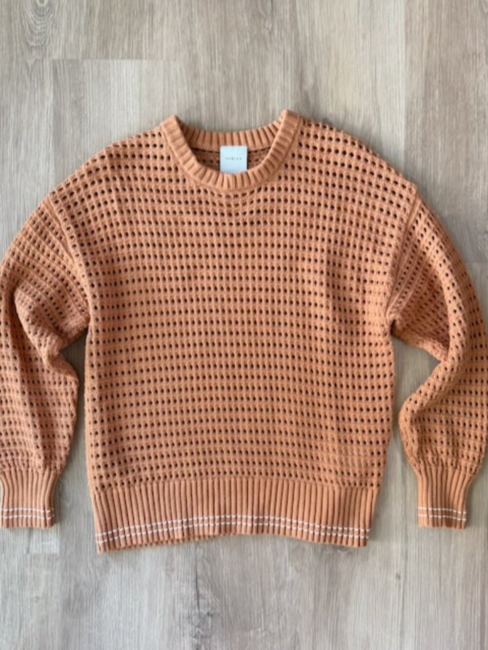 Varley Fox Knit Crew Sweater Terracotta Small